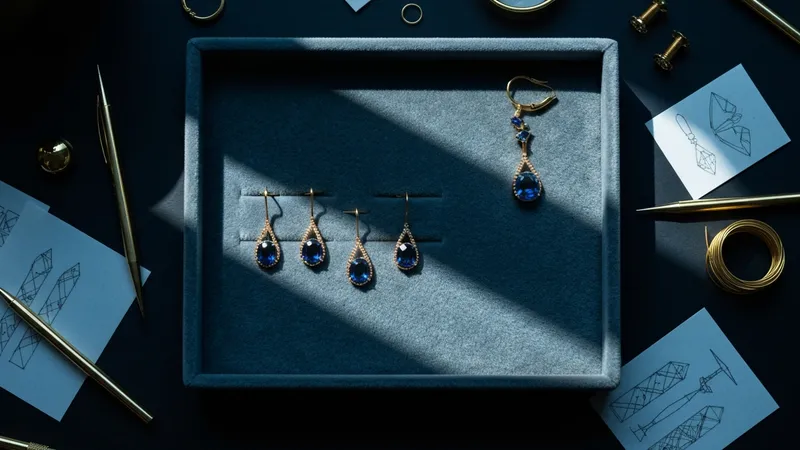 Boucles d'oreilles saphir en or : options de personnalisation