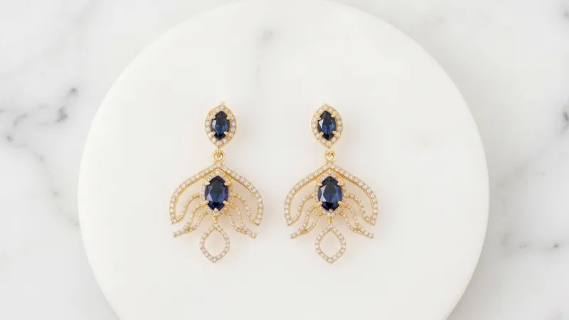 Boucles d'oreilles saphir : un cadeau chargé de sens