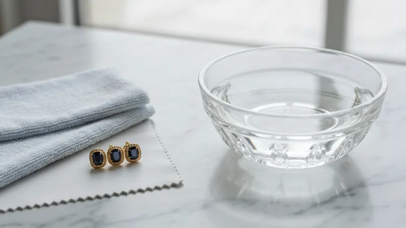 Comment nettoyer des boucles d'oreilles saphir en or