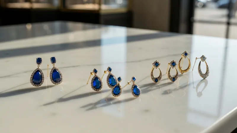 Les tendances des modèles de boucles d'oreilles saphir en or